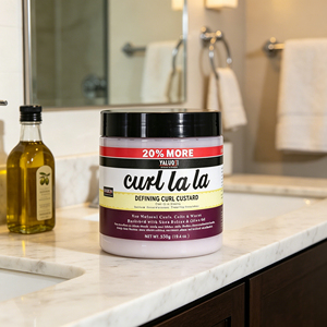 Balsamo Defining Curl Custard per capelli ricci Auntie Jackie Curl Lala, balsamo senza risciacquo per ricci e onde naturali con burro di karité - Product Image 2