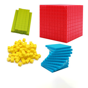 Base Ten Blocks <strong>Math</strong> Blocks <strong>Introduction</strong> Quantity Plastic Mathematics Toys Teaching Aid <strong>Math</strong> Decimal Education Educational Toys - Product Image 1
