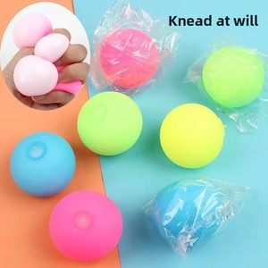 ของเล่นบีบมือเรืองแสงขนาด 6 ซม. แบบใหม่ ขายส่ง ลูกบอลน้ำ TPR เนื้อนุ่มสีขาว บรรเทาความเครียด ลูกบอลเรืองแสง พลาสติกน่าสนใจ - Product Image 4