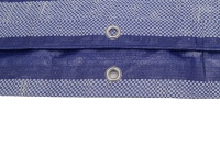 Bâche en PP rayée bleue et blanche, imperméable et coupe-vent, toile extérieure, rouleau de bâche en PP, protection 90 GSM