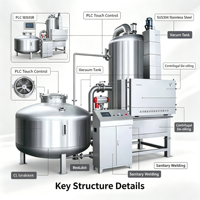 Friteuse à vide basse température REALDOT pour la production de chips de fruits et légumes, de fruits de mer et de snacks croustillants en usine de transformation alimentaire