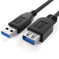 Câble d'extension USB 3.0 mâle-femelle haute vitesse en gros 1 m, 2 m, 5 m, adapté pour clavier d'ordinateur, souris, clé USB