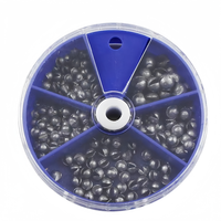 0,2-2,0g 100 pièces/sac Plombs de pêche à la carpe fendus avec boîte