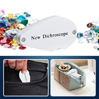 Portable Dichroscope Jewelry Loupe Tool for Identifying Pleochroic Gemstones and Quality Inspection