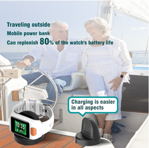 L20 Personal Emergency PERS <span class=keywords><strong>Aide</strong></span> d'urgence instantanée Détection de chute Cellulaire 4G LTE Smartwatch Pour personnes âgées <span class=keywords><strong>à</strong></span> la maison - Product Image 4