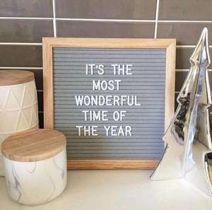 Accesorios de fotografía para recién nacidos, tablero de mensajes con letras de fieltro, rompecabezas, 340 letras, marco de madera, juego de pizarra - Product Image 3