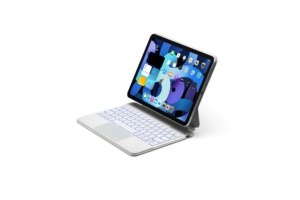 Clavier sans fil avec pavé tactile de couleur blanche, étui pour clavier magique pour <span class=keywords><strong>iPad</strong></span> Air <span class=keywords><strong>5</strong></span>/4 <span class=keywords><strong>10</strong></span>,9 pouces - Product Image 4