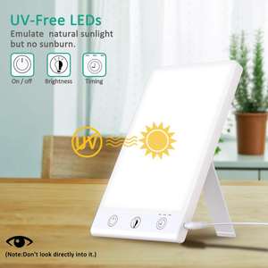 GQ-L1 10000 <span class=keywords><strong>lux</strong></span> Happy Mood <span class=keywords><strong>Lampe</strong></span> de <span class=keywords><strong>luminothérapie</strong></span> Yeux Soins <span class=keywords><strong>Lampe</strong></span> de photothérapie bleue d'hiver sans UV - Product Image 3