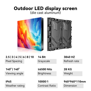 Téléviseur LED de haute qualité pour <span class=keywords><strong>piscine</strong></span> extérieure avec indice d'étanchéité IP65, haute résolution, lisible en plein soleil, pour piscines de luxe, écran LED - Product Image 2