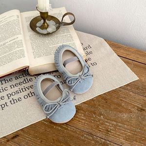 Printemps Chaussures de couleur unie pour bébés filles Chaussures <span class=keywords><strong>bateau</strong></span> pour bébé nouveau-né Chaussures souples à la mode - Product Image 6