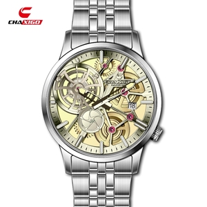 CHAXIGO 6819 <span class=keywords><strong>Montre</strong></span> tendance pour <span class=keywords><strong>homme</strong></span> avec aiguille des secondes rotative, bracelet en acier allié, étanche, sport, affaires, <span class=keywords><strong>montre</strong></span> à quartz pour <span class=keywords><strong>homme</strong></span> - Product Image 6