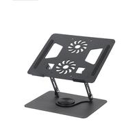 Support d'Ordinateur Portable Métallique Réglable Rotatif à 360 Degrés, Élévateur Refroidissant Pliable, Vente en Gros d'Usine