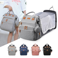 Sac à langer élégant pour femme, étui pour sucette, grand sac de rangement multifonction, matelas à langer, sangles de poussette, fermeture éclair, économiseur d'énergie