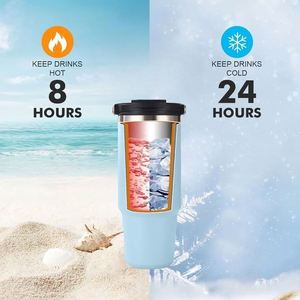 Double-Walled Stainless Steel 30oz <b>Reusable</b> Coffee <b>Cups</b> with Lid Leak-Proof Recyclable Travel Insulated Coffee Mug - Product Image 3