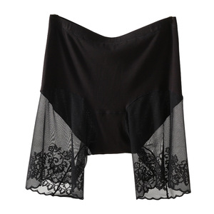 Shorty <span class=keywords><strong>de</strong></span> sécurité grande taille pour femme, sans couture, sculptant le corps, anti-frottement, style boxer sexy en dentelle, pour l'été - Product Image 6