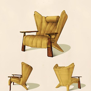 Sedia da Prete in Stile <span class=keywords><strong>Etnico</strong></span> Palm Mutas, Arredamento Artistico Antico di Lusso per Soggiorno di Villa, Sedia del Capo Tribale di Lusso Selvaggio per Cigar Bar e Club - Product Image 5