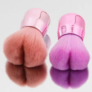 Grand pinceau de maquillage en poudre libre Bb crémeux Pinceau de maquillage à manche court pour fond de teint Pinceau à poussière pour ongles - Product Image 4