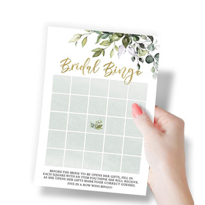 Bạch đàn thực vật theo chủ đề tài liệu tráng giấy bìa cứng đám cưới tư vấn thẻ cô dâu tắm trò chơi kỹ thuật số Thẻ quà tặng - Product Image 4