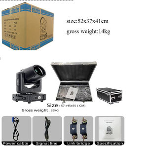 Projecteur d'éclairage de scène à tête mobile professionnel 14R 295W faisceau RGBW ouverture Double prisme Zoom Gobo pour les Concerts de fête DJ - Product Image 6