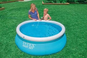 <span class=keywords><strong>Piscine</strong></span> gonflable <span class=keywords><strong>INTEX</strong></span> 28101EH Easy Set 6 pieds x 20 pouces, matériau résistant aux perforations, gonflage rapide, 232 gallons - Product Image 4