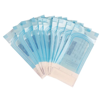 Sachets de Stérilisation Auto-Scellants Transparents Bleus pour Fournitures Dentaires Multi-usages 10x3.5in