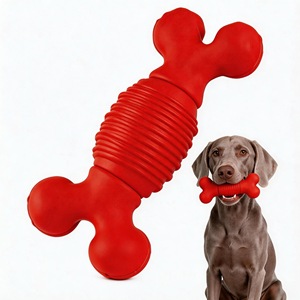 Juguete Masticable para Perros de TPR Personalizado, Resistente y con Sonido, Juguete Sonoro para Mascotas, Limpieza de Dientes, Juguetes Masticables Indestructibles para Perros Mordedores Agresivos - Product Image 1