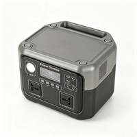 Centrale Électrique Portable 220V/110V 589Wh 800W à Onde Sinusoïdale Pure, Panneau Solaire, Démarreur de Voiture MPPT, Recharge Sans Fil, Port RV