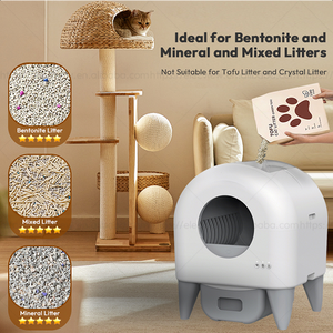 Elecpet 2025 AI akıllı otomatik kendini temizleme robotik kedi kum kabı Wifi uzaktan App kontrolü ile düşük gürültü koku geçirmez kedi için - Product Image 4