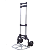 Carretilla de Mano para Subir Escaleras con Capacidad de 70 kg, Carro de Aluminio para Almacenes, Construcción, Fábricas y Compras
