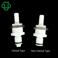 Raccord à double joint torique à déconnexion rapide Insert mâle 1/8 "3/16" 1/4 "5/16" 3/8 "Raccord barbelé pour tuyau en plastique