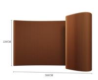 Paravent pliable multifonctionnel en bois et papier, design moderne, pour restaurant, bureau, magasin, cloison extensible, rotation accordéon