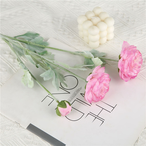 Trang Trí Đám Cưới Bất Cảm Ứng Hoa Nhân Tạo Hoa Đào Lụa Nhân Tạo Mẫu Mẫu đơn Đổ Xô Gốc 3 Người Đứng Đầu Sao Kim - Product Image 6