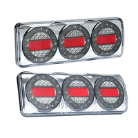 Connecteur rond HST-20441 DT, 3 lumières combinées, feux arrière de remorque, camion, feux LED, feux stop, clignotants, feux arrière