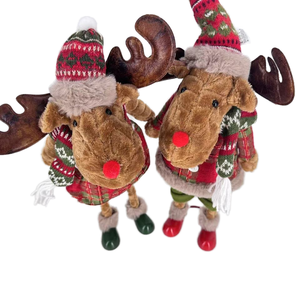 16 pouces/40cm Usine de gros Décoration de Noël Poupées de <span class=keywords><strong>renne</strong></span> Ventes à prix réduit Ornement de Noël - Product Image 2
