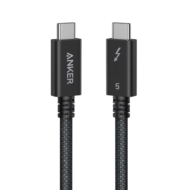 Anker Prime Thunderbolt 5 USB C USB C Cable 240W Charging 80Gbps Data Transfer 120Gbps Bandwidth Supports 8K/4K
