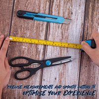 Ensemble d'outils ménagers de 39 pièces, kit d'outils bleus avec étui de rangement |   Assortiment complet pour les réparations à domicile, les projets de bricolage