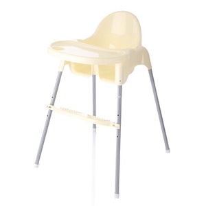 Trona Portátil para Bebé, Ajustable, con Marco de Acero y Asiento de Plástico, Multifuncional, con Bandeja Grande - Product Image 5