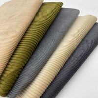 Tissu en velours côtelé 100 % coton peigné écologique, teint uni, 12*16+16/70D 51*132, pour ameublement, draperie, canapé et chemises - Vente en gros