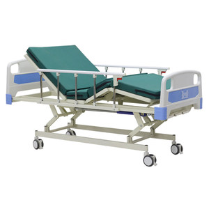 Snow Hospital <b>Bed</b> Manual Three Function <b>Adjustable</b> Height Nursing <b>Bed</b> For Hospitals And Elder Care - Product Image 1