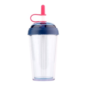 Tùy chỉnh không bị rò rỉ bằng chứng sippy cup với rơm <span class=keywords><strong>cap</strong></span> bong bóng cup BOBA cup chai nước bằng nhựa cho Kid người lớn ngoài trời cắm trại du lịch bên - Product Image 4