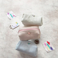 Grande Trousse de Toilette de Voyage Écologique Grande Capacité, Pliable et Tendance, en PU avec Fermeture Éclair, pour Cosmétiques et Soins de la Peau, Modèle Clair de Lune Blanc