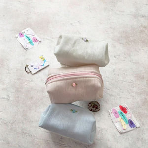 Bolsa de Aseo de Viaje Ecológica de Gran Capacidad, Color Blanco Luna, Estuche con Cierre de PU para Cosméticos, Productos para el Cuidado de la Piel y Joyería - Product Image 2