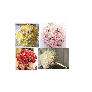 Pohon Natal manik-manik karangan bunga untai mutiara buatan tali rantai manik-manik untuk DIY kerajinan pernikahan dan dekorasi pesta - Product Image 6