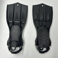 Sirip Selam Snorkeling Medium Desain Saluran Aliran Terbuka yang Dapat Disesuaikan, Kustomisasi OEM untuk Dewasa