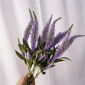 GZYX017 Vente en gros de fleurs de sauge artificielles Salvia Grass Jolie Yarn Salvia Japonica Astilbe pour la décoration de table de mariage à domicile - Product Image 1