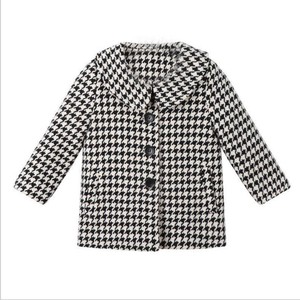 Manteau Trench Noir et Blanc pour Bébé Fille et Jeune Enfant Automne Hiver N8063043 - Product Image 1
