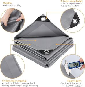 Bâche de camion robuste en PVC 18oz 610gsm, bâche de remorque en vinyle imperméable - Taille personnalisée - Product Image 2
