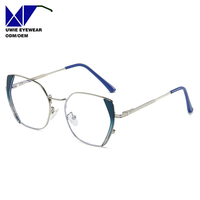 Vente chaude 2025 – Lunettes anti-lumière bleue œil de chat en métal massif de haute qualité, légères, pour femmes, vente en gros