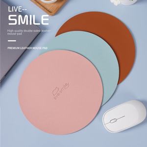 Alfombrilla <span class=keywords><strong>de</strong></span> ratón Dianshang, nueva, <span class=keywords><strong>de</strong></span> doble cara, resistente a la suciedad, <span class=keywords><strong>de</strong></span> color sólido, para oficina, <span class=keywords><strong>de</strong></span> cuero grueso, impermeable, 21 cm <span class=keywords><strong>de</strong></span> diámetro - Product Image 1
