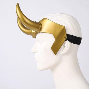 CAFELE Loki Helmet Horns Cosplay Costume Accessory Plastic Adult Unisex Halloween Party Prop B0DBR1LMJ3 - Product Image 5